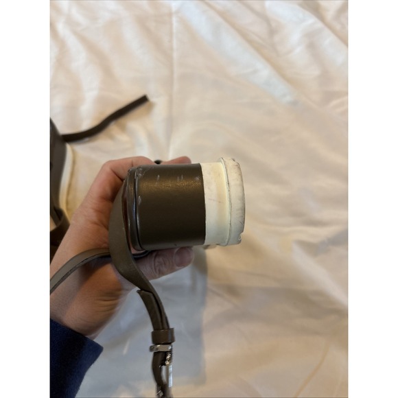 GIANNI BINI Dartann‎ OLIVE BROWN Leather ANKLE STRAP Platform Wedge SANDALS 6.5 - Picture 4 of 12